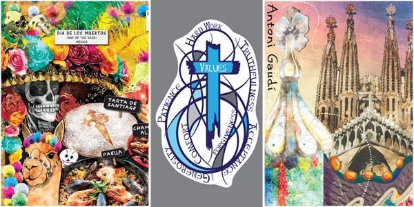 3 EXAMPLES OF GRAPHIC DESIGN FOR SCHOOLS
